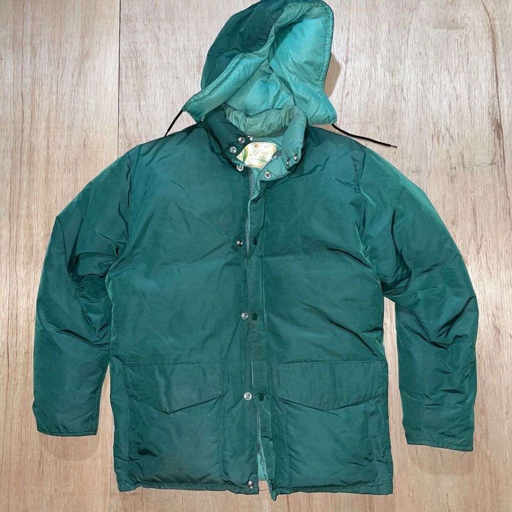 VTG Woods Bag & Canvas Co Goose Brand Clothing Down Puffer Hunting Arctic‎ Coat